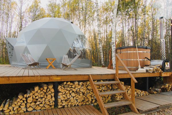 «Геокупол Deluxe» с купелью