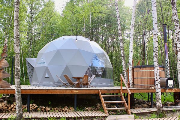 «Геокупол Deluxe» с купелью